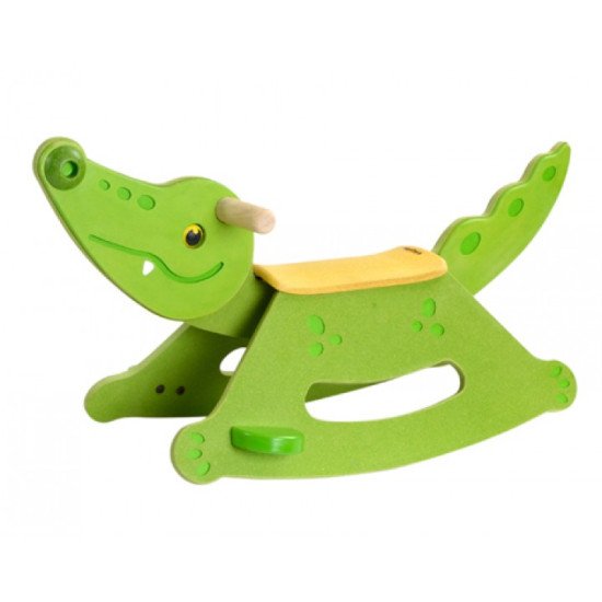 Деревянная игрушка Крокодил-качалка, ТМ PLAN TOYS