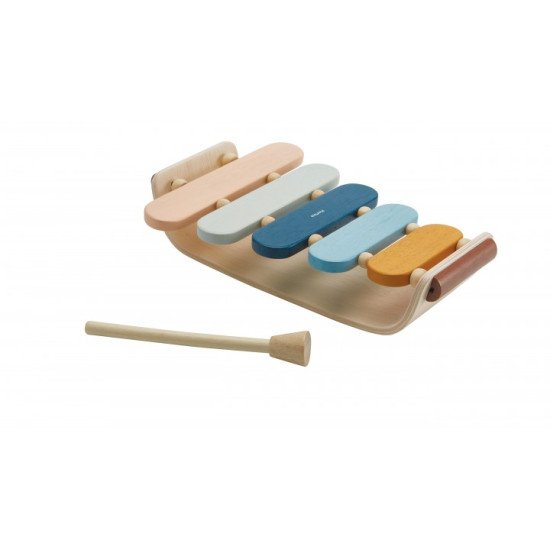 Дерев'яна іграшка Овальний ксилофон - Колекція фруктовий сад, TM Plan Toys