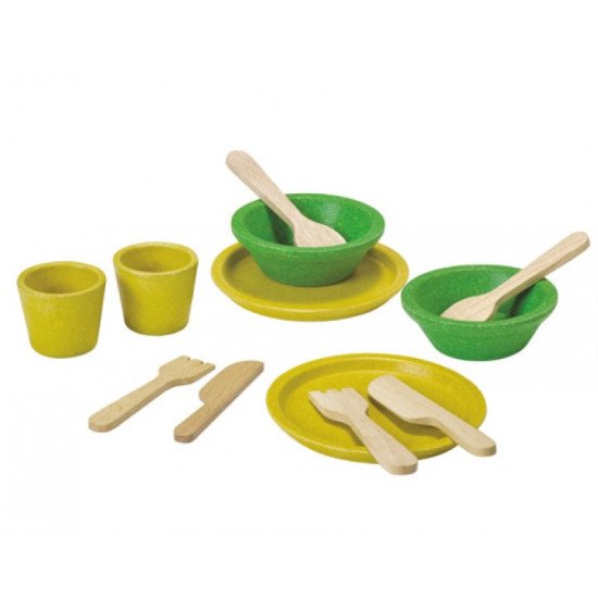 Деревянная игрушка Набор столовой посуды,TM Plan Toys
