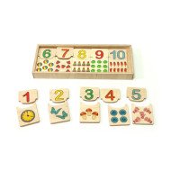 Дерев'яна іграшка половинки цифри, ТМ Розумний Лис