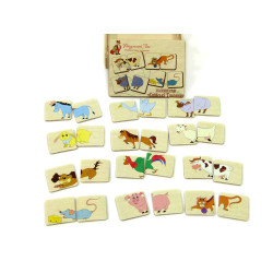 Пазли для дітей від 2х років половинки домашні тварини, ТМ Розумний Лис