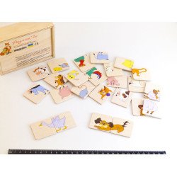 Пазли для дітей від 2х років половинки домашні тварини, ТМ Розумний Лис