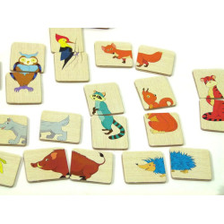 Пазли для дітей від 2х років половинки лісові тварини, ТМ Розумний Лис