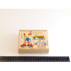 Дерев'яна іграшка половинки асоціації транспорт, ТМ Розумний Лис