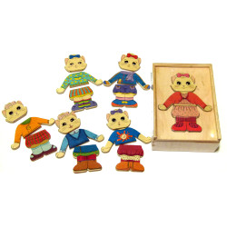 Розвиваюча іграшка одягай-ка кішечка, ТМ Розумний Лис