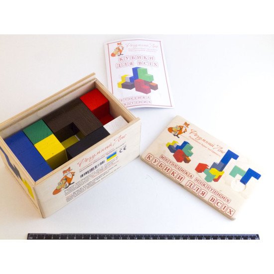 Іграшка за методикою Нікітіних "Кубики для всіх", ТМ Розумний Лис