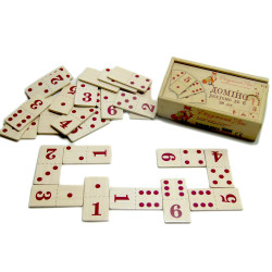 Дерев'яна іграшка доміно числа і цифри, ТМ Розумний Лис