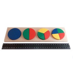 Дощечка-вкладка "Дроби", Розумний Лис  Дощечка-вкладка "Дроби", Розумний Лис