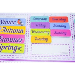 Календар магнітний англійський (календар магнітний англійська), ТМ Розумний Лис Календар магнітний англійський (календар магнітний англійська), ТМ Розумний Лис