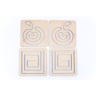 Змінні вкладиші міжпівкульні трафарети "Дві руки" 1-й рівень без планшета, ТМ Розумний Лис Змінні вкладиші міжпівкульні трафарети "Дві руки" 1-й рівень без планшета, ТМ Розумний Лис