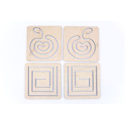 Змінні вкладиші міжпівкульні трафарети "Дві руки" 1-й рівень без планшета, ТМ Розумний Лис Змінні вкладиші міжпівкульні трафарети "Дві руки" 1-й рівень без планшета, ТМ Розумний Лис