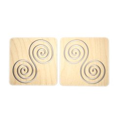 Змінні вкладиші міжпівкульні трафарети "Дві руки" 2-й рівень без планшета, ТМ Розумний Лис Змінні вкладиші міжпівкульні трафарети "Дві руки" 2-й рівень без планшета, ТМ Розумний Лис