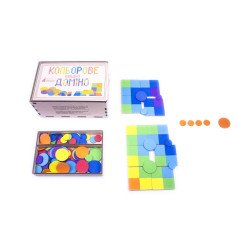 Кольорове тактильне квадро доміно, ТМ Розумний Лис Кольорове тактильне квадро доміно, ТМ Розумний Лис