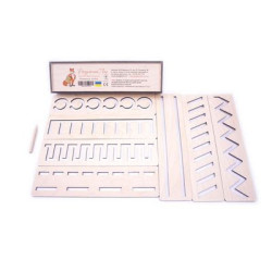 Дерев'яні лінійки-трафарети для підготовки руки для листа, ТМ  Розумний Лис