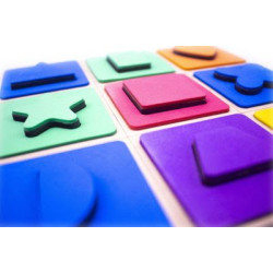 Сортер-лото "кольорові фігурки", ТМ Розумний Лис