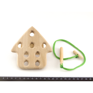 Шнурівка будиночок натуральний, ТМ Розумний Лис