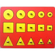 Рамка - вкладиш геометрія. Від більшого до меншого