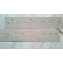 Тренажёр для письма буквы большие прописные  английские, 2 доски 16*75 см , 3 палочки