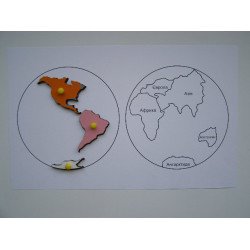 Контурные карты к карте континентов ( подписанная ) 