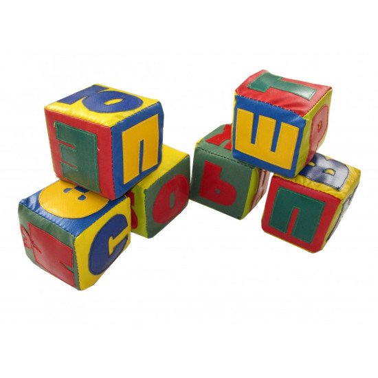 Детские мягкие кубики Алфавит 10-10-10 см Тia-sport