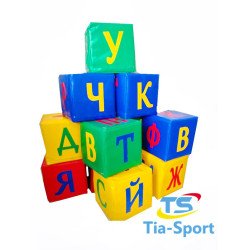 Набір кубиків Літери 30 см, TIA-SPORT Набір кубиків Літери 30 см, TIA-SPORT