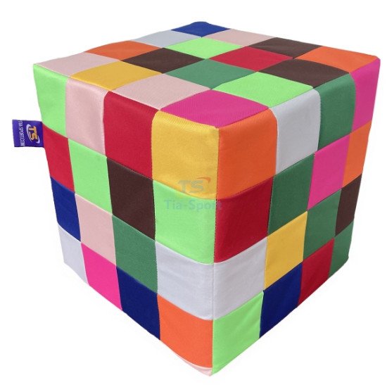 Пуф каркасний Мозаїка Оксфорд 30-28-28 см, Tia-sport