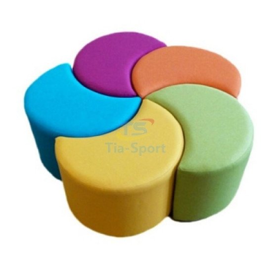 Комплект дитячих пуфів Веселка, TIA-SPORT