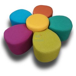 Комплект дитячих пуфів Квітка, TIA-SPORT