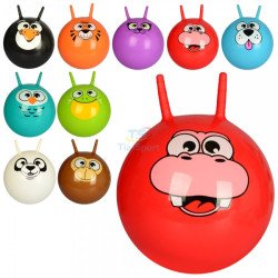 М'яч з рогами для фітнесу (фітбол) гладкий 55см GB-0484-2, TIA-SPORT