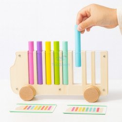 Дерев’яний сортер Автобус кольорів для психологічної діагностики та корекції, Tia-sport