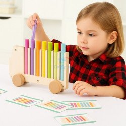 Дерев’яний сортер Автобус кольорів для психологічної діагностики та корекції, Tia-sport