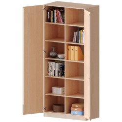 Шафа для навчальних матеріалів з полицями (100×190×45 см), Tia-sport