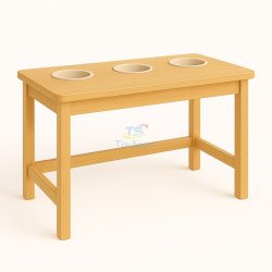Стіл для ручної праці з отворами під ємності для дрібних деталей, TIA-SPORT