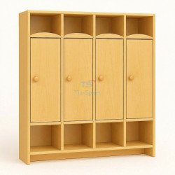 Шафка гардеробна на 4 відділення Мій куточок, TIA-SPORT