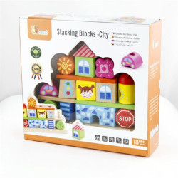 Дерев'яна пірамідка Городок, Viga Toys