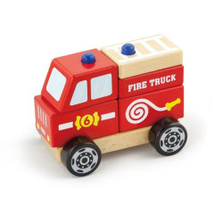Дерев'яна пірамідка Пожежна машинка, Viga Toys 