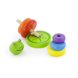 Дерев'яна пірамідка Жабка, Viga Toys