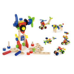Дерев'яний конструктор 68 ел., Viga Toys  Дерев'яний конструктор 68 ел., Viga Toys