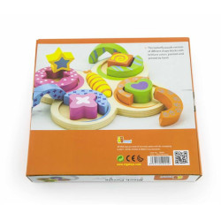 Дерев'яний пазл-сортер  Метелик, Viga Toys Дерев'яний пазл-сортер  Метелик, Viga Toys