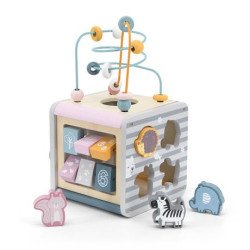 Бізікуб дерев'яний  5 в 1, PolarB Бізікуб дерев'яний  5 в 1, PolarB