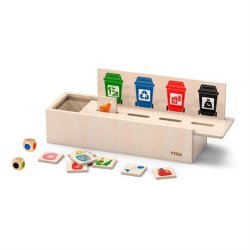 Дерев'яний ігровий набір Сортування сміття, Viga Toys Дерев'яний ігровий набір Сортування сміття, Viga Toys
