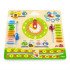 Дерев'яний календар з годинником, англійською мовою, Viga Toys