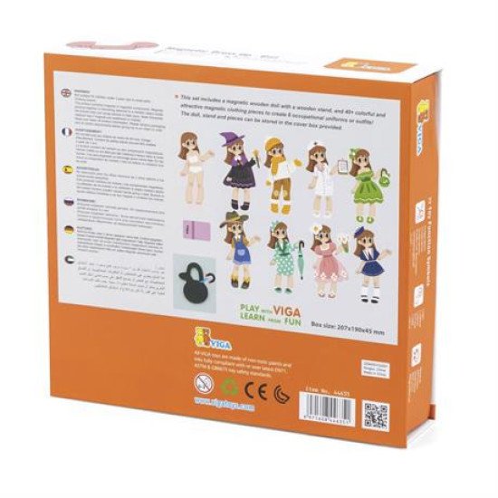 Магнітна гра Вдягни дівчинку, Viga Toys