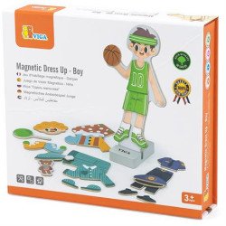 Магнітна гра Вдягни хлопчика, Viga Toys