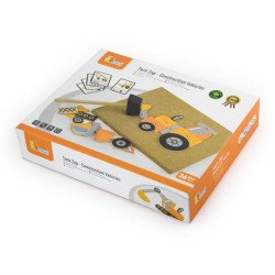 Набір для творчості Дерев'яна аплікація Будівельна техніка, Viga Toys Набір для творчості Дерев'яна аплікація Будівельна техніка, Viga Toys