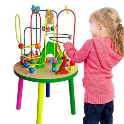 Дерев'яний ігровий центр Столик із лабіринтом, Viga Toys