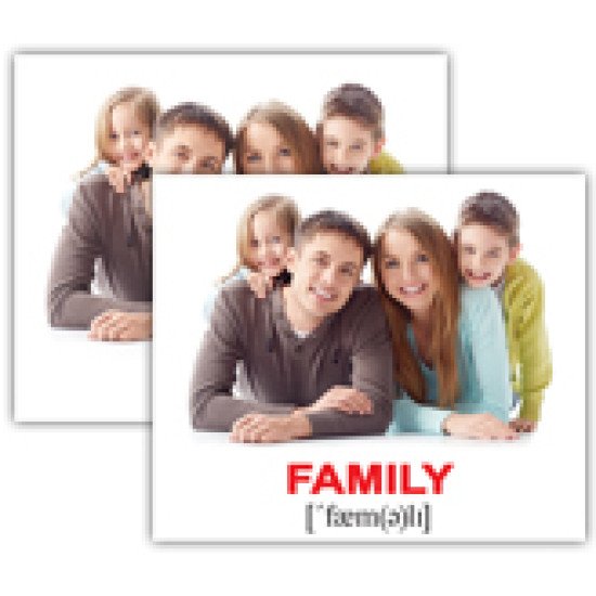 Карточки Домана «Family/Сім'я» МІНІ 40  (анг/укр.), Вундеркінд з пелюшок