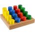 Сортер "Кольорові циліндри" на дошці, ТМ ТАТО
