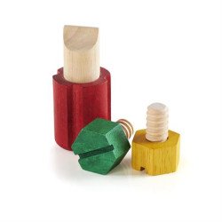 Дерев'яна розвивальна іграшка Manipulatives Закрути гвинтики, Guidecraft Дерев'яна розвивальна іграшка Manipulatives Закрути гвинтики, Guidecraft
