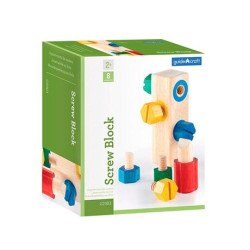 Дерев'яна розвивальна іграшка Manipulatives Закрути гвинтики, Guidecraft Дерев'яна розвивальна іграшка Manipulatives Закрути гвинтики, Guidecraft